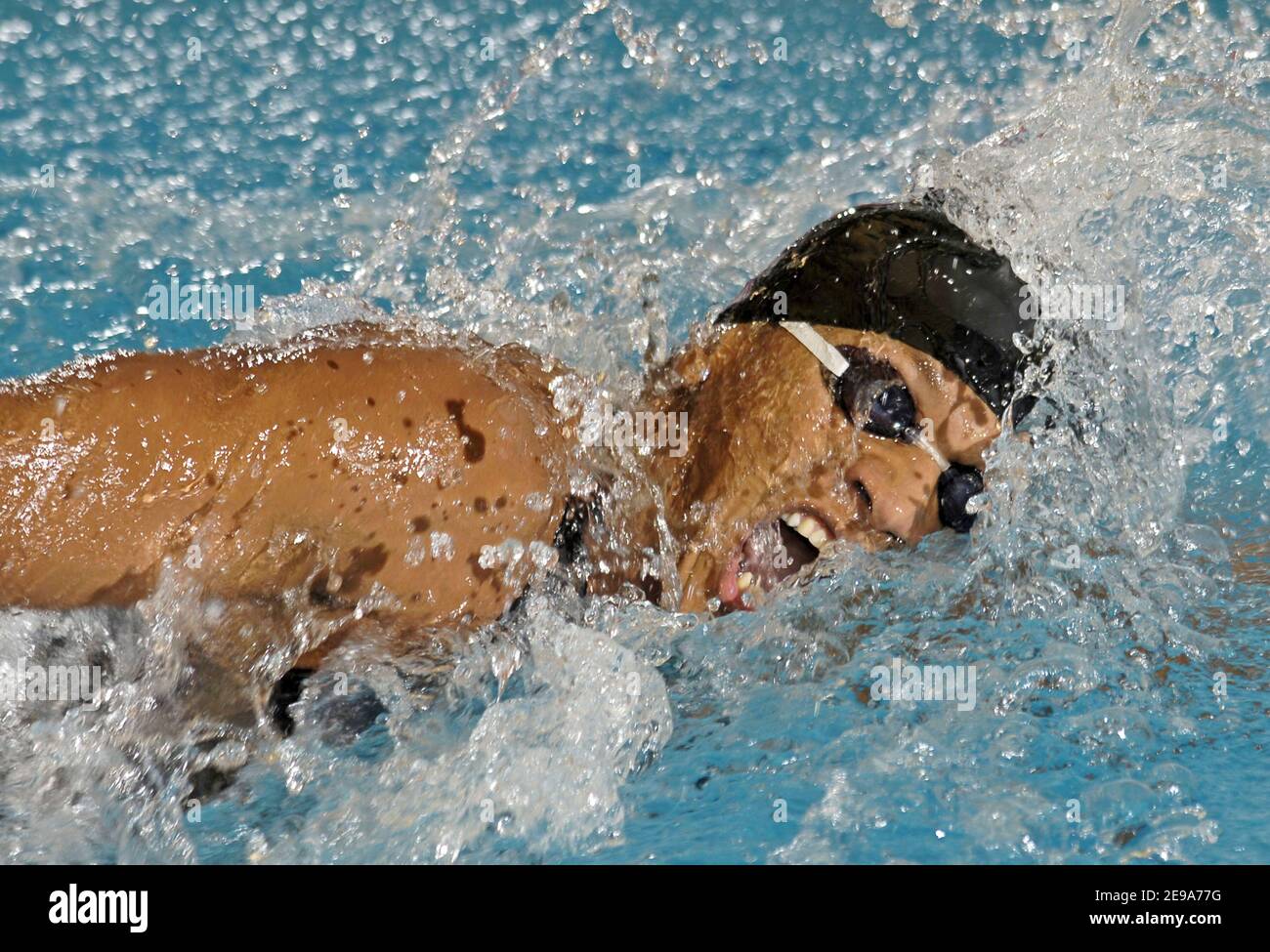 France's Julien Sicot competes on men's 100 meters freestyle during the