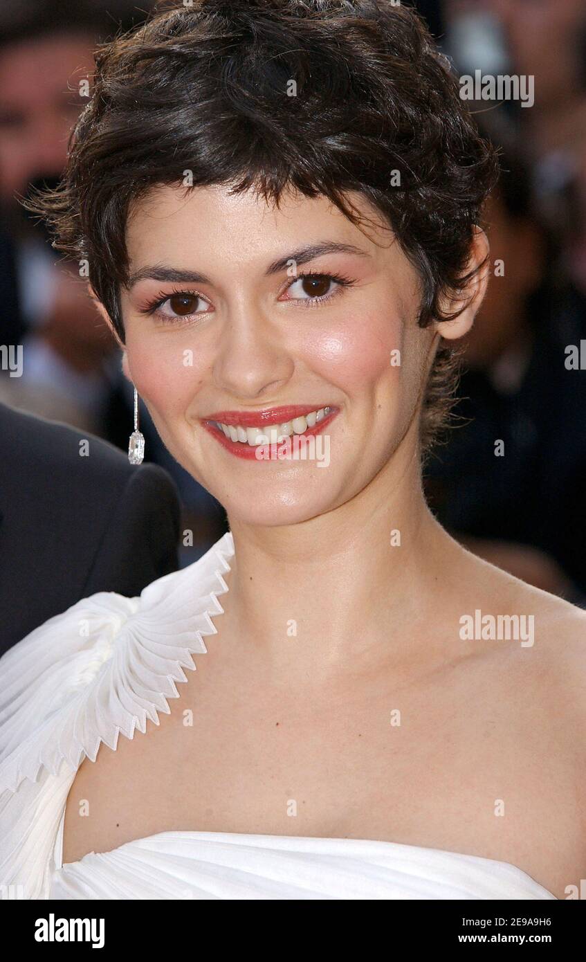 French actress Audrey Tautou arrives for the screening of US director Ron  Howard's film 'Da Vinci Code', opening the 59th International Cannes Film  Festival, in Cannes, Southern France, on May 17, 2006.