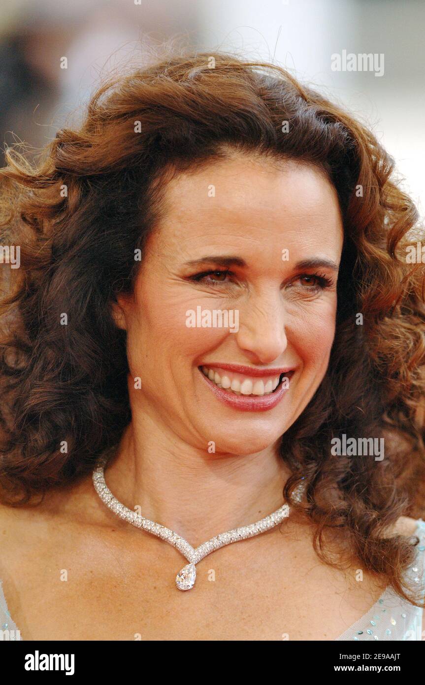 Andie MacDowell arrives for the screening of 'The wind that shakes the Barley' at the 59th Cannes Film Festival on May 18, 2006. Photo by Hahn-Nebinger-Orban/ABACAPRESS.COM Stock Photo