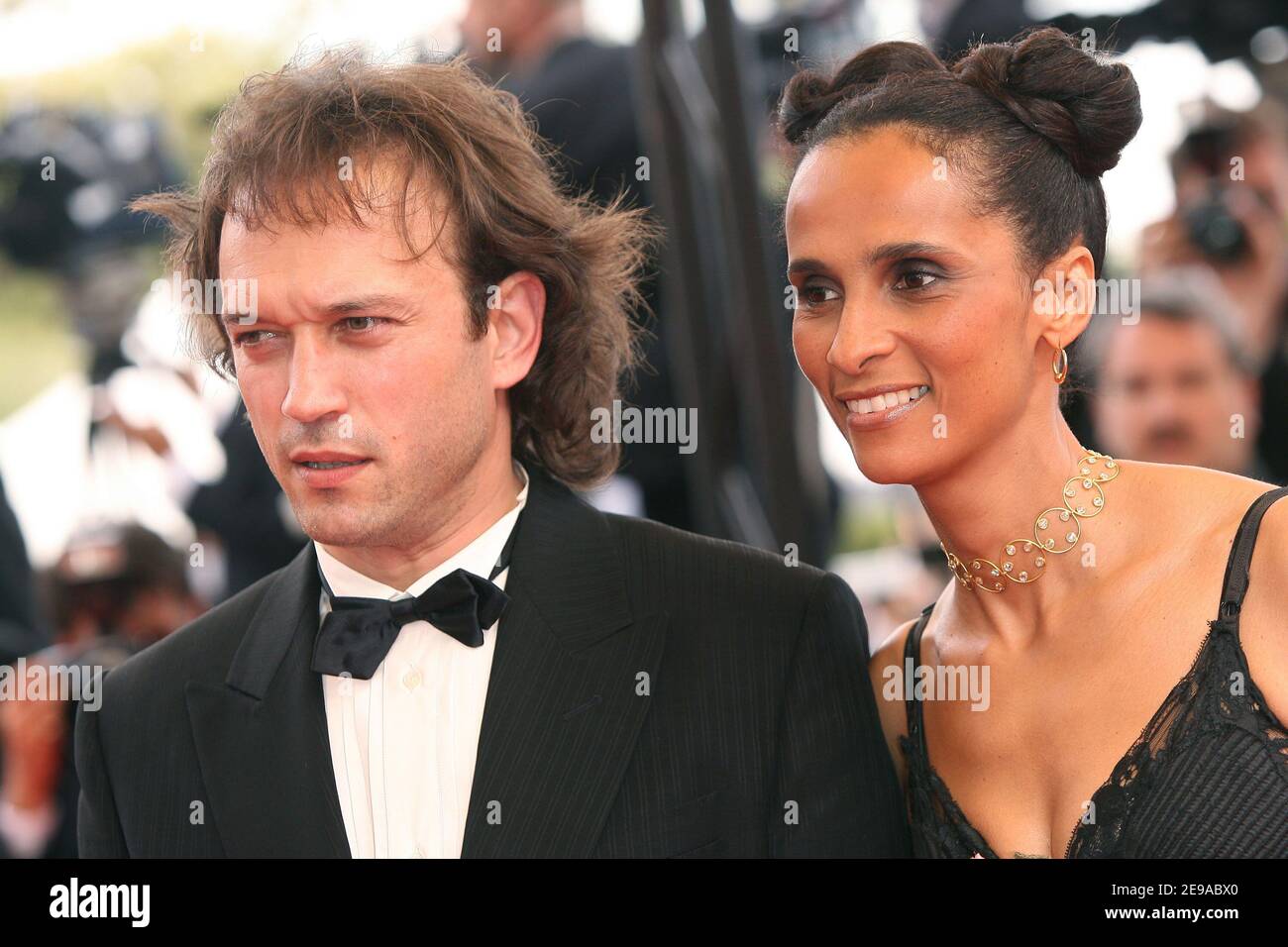 Swiss actor Vincent Perez and Karine Sylla walk the red carpet of the Palais des Festivals for the screening of French director Nicole Garcia's movie 'Selon Charlie' in competition for the 59th Film Festival of Cannes on May 20, 2006. Photo by Hahn-Nebinger-Orban/ABACAUSA.COM Stock Photo