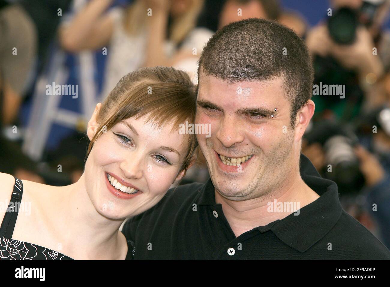 Adelaide Leroux, Samuel Boidin pose during the photocall for the film ...