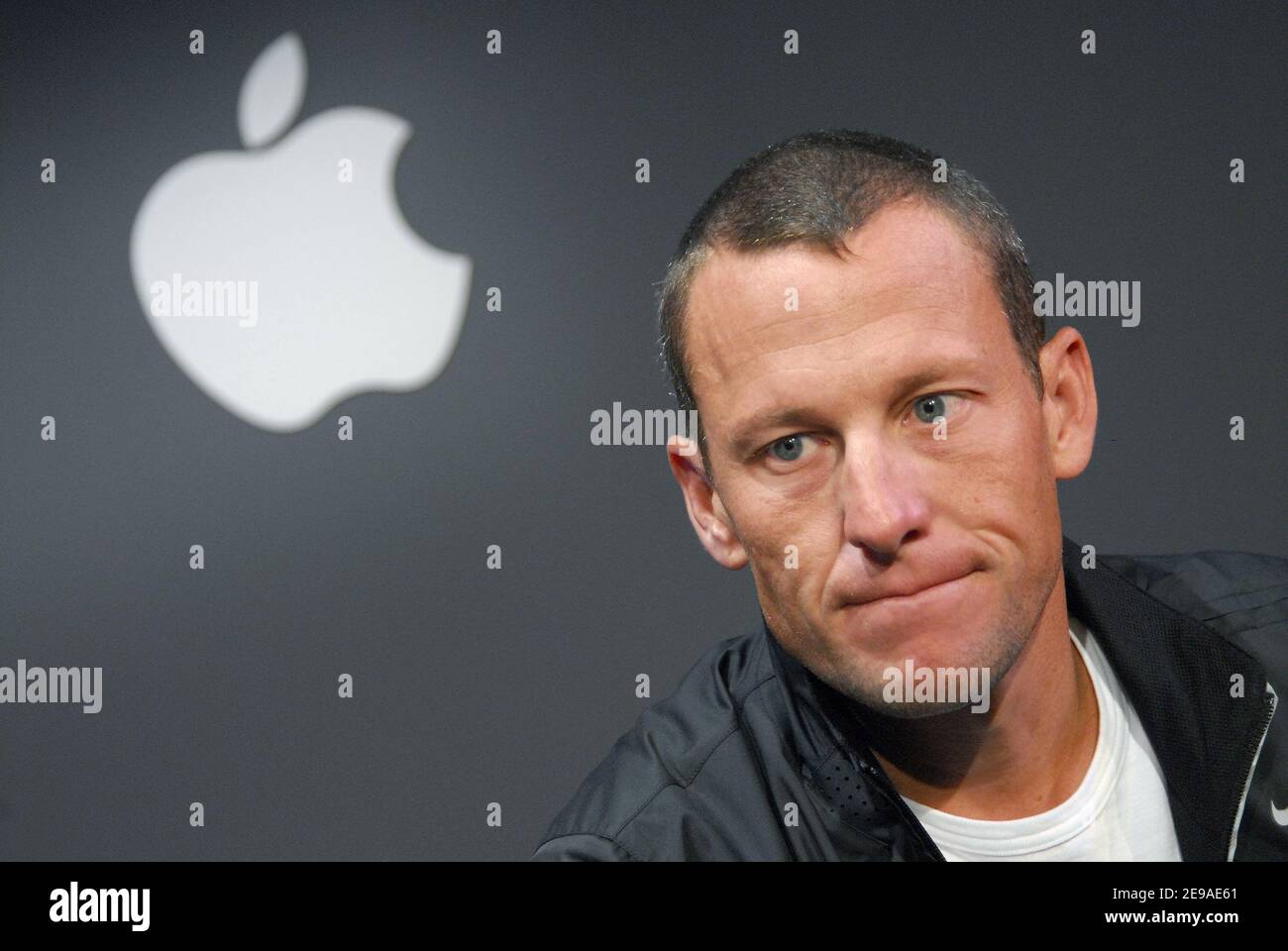 Lance Armstrong attends the Nike and Apple product collaboration press  announcement held at the Chelsea Piers