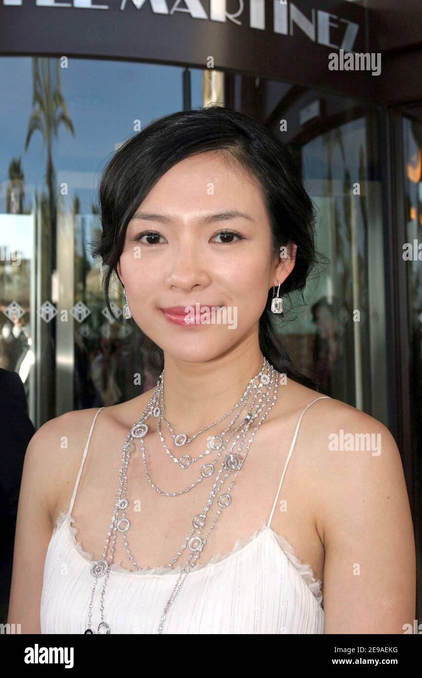 Chinese actress Zhang Ziyi leaves the Hotel Martinez, during the 59th Film Festival, in Cannes, France on May 24, 2006. Photo by Benoit Pinguet/ABACAPRESS.COM Stock Photo