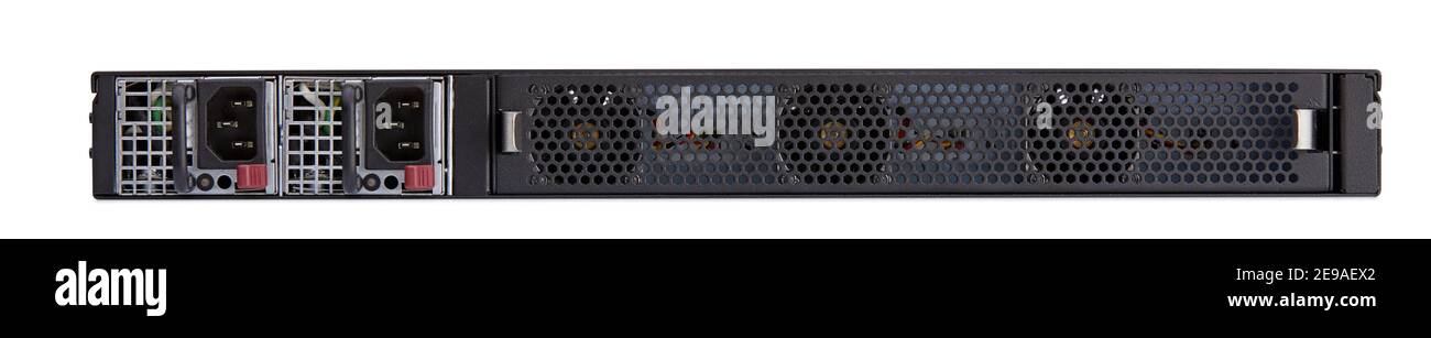 IT Hardware Server isolated and cutout on white background Stock Photo