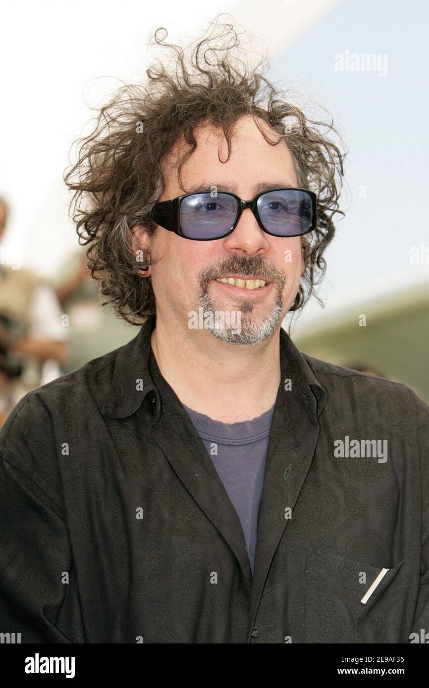 British director Tim Burton poses for the medias during the photocall of  'Jury Cinfonedation' during the 59th Film Festival in Cannes, France on May  25, 2006. Photo by Hahn-Nebinger-Orban/ABACAPRESS.COM Stock Photo -