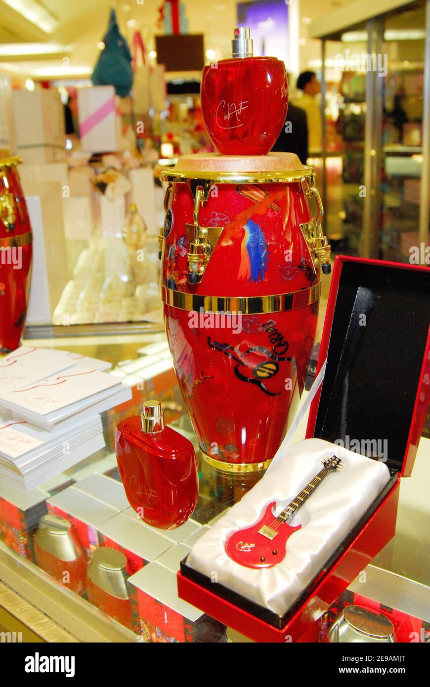 Carlos Santana's new men's fragrance 'Carlos Santana' is seen on