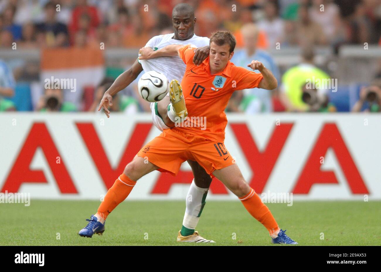 Netherlands' Rafael Van Der Vaart in action during the World Cup