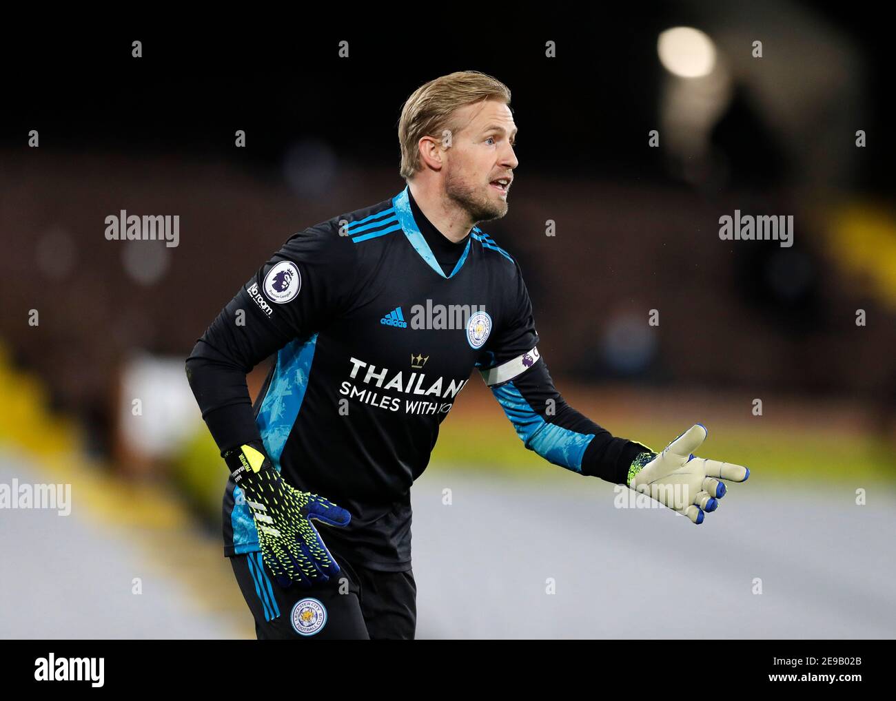 photo Leicester City Kasper Schmeichel Wallpaper https www alamy com craven cottage london uk 3rd feb 2021 english premier league football fulham versus leicester city goalkeeper kasper schmeichel of leicester city credit action plus sportsalamy live news image401611907 html