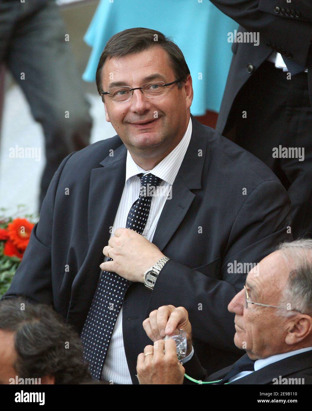 French Sports Minister JeanFrancois Lamour reacts after the game 2006