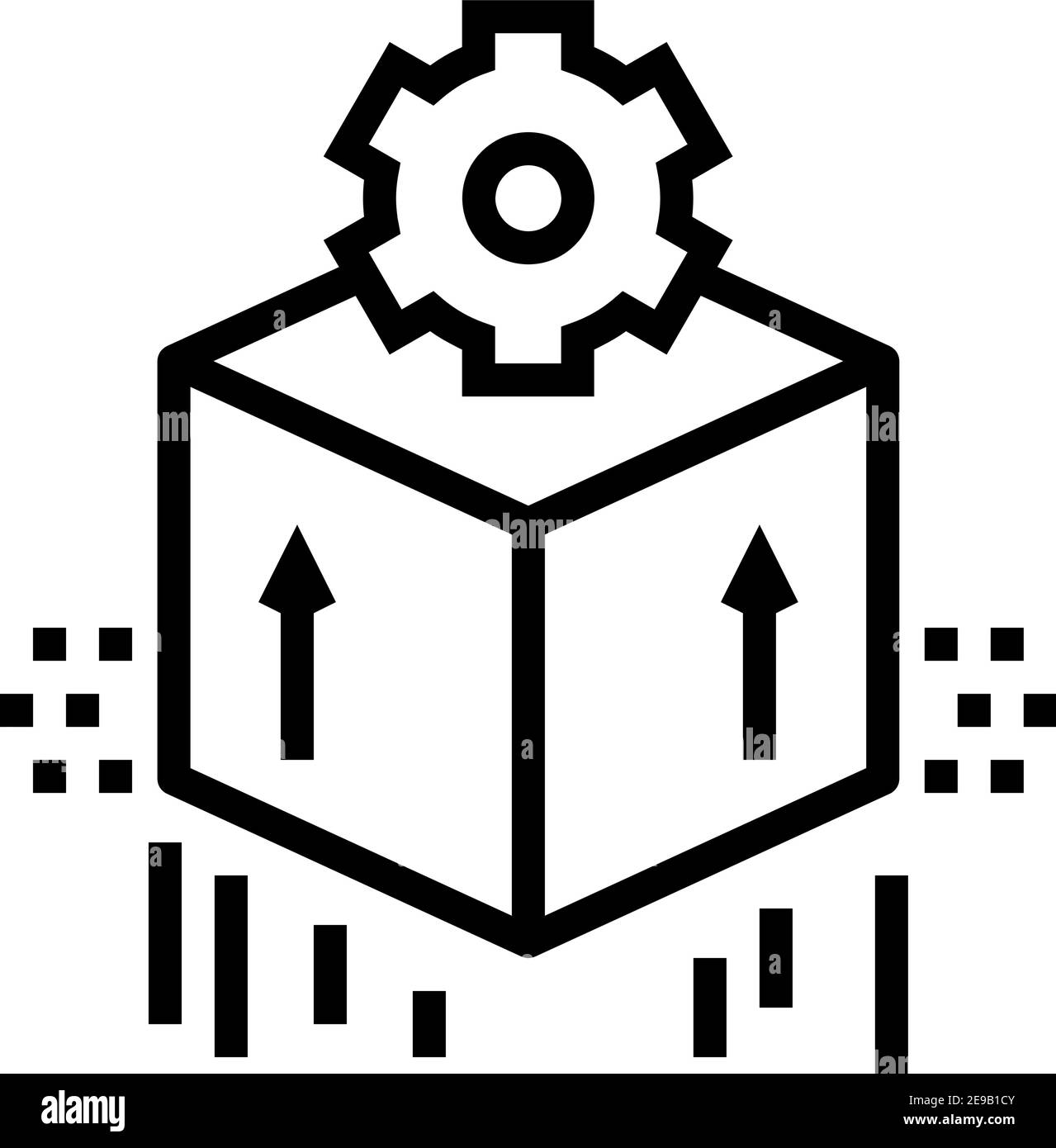computer soft development line icon vector illustration Stock Vector ...