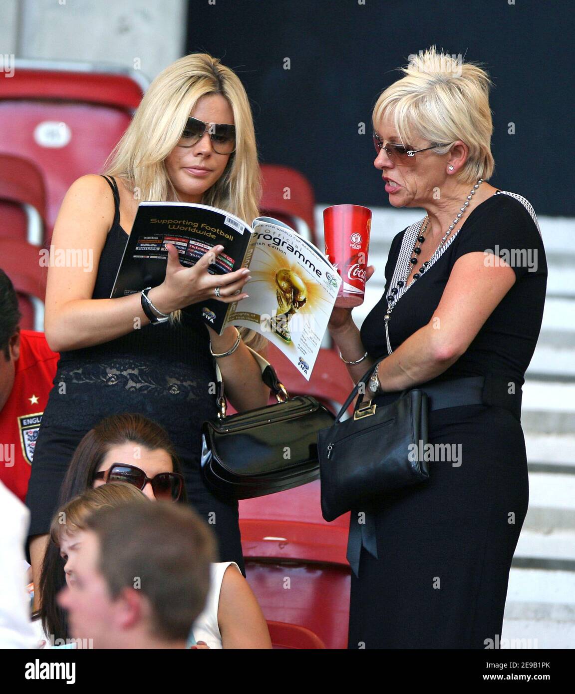 Toni Poole, fiance of England footballer John Terry attends the English vs Ecuador match as part of the 2006 Worl Cup, in Stuttgart, Germany, on June 25, 2006. Photo by Gouhier-Hahn-Orban/Cameleon/ABACAPRESS.COM Stock Photo