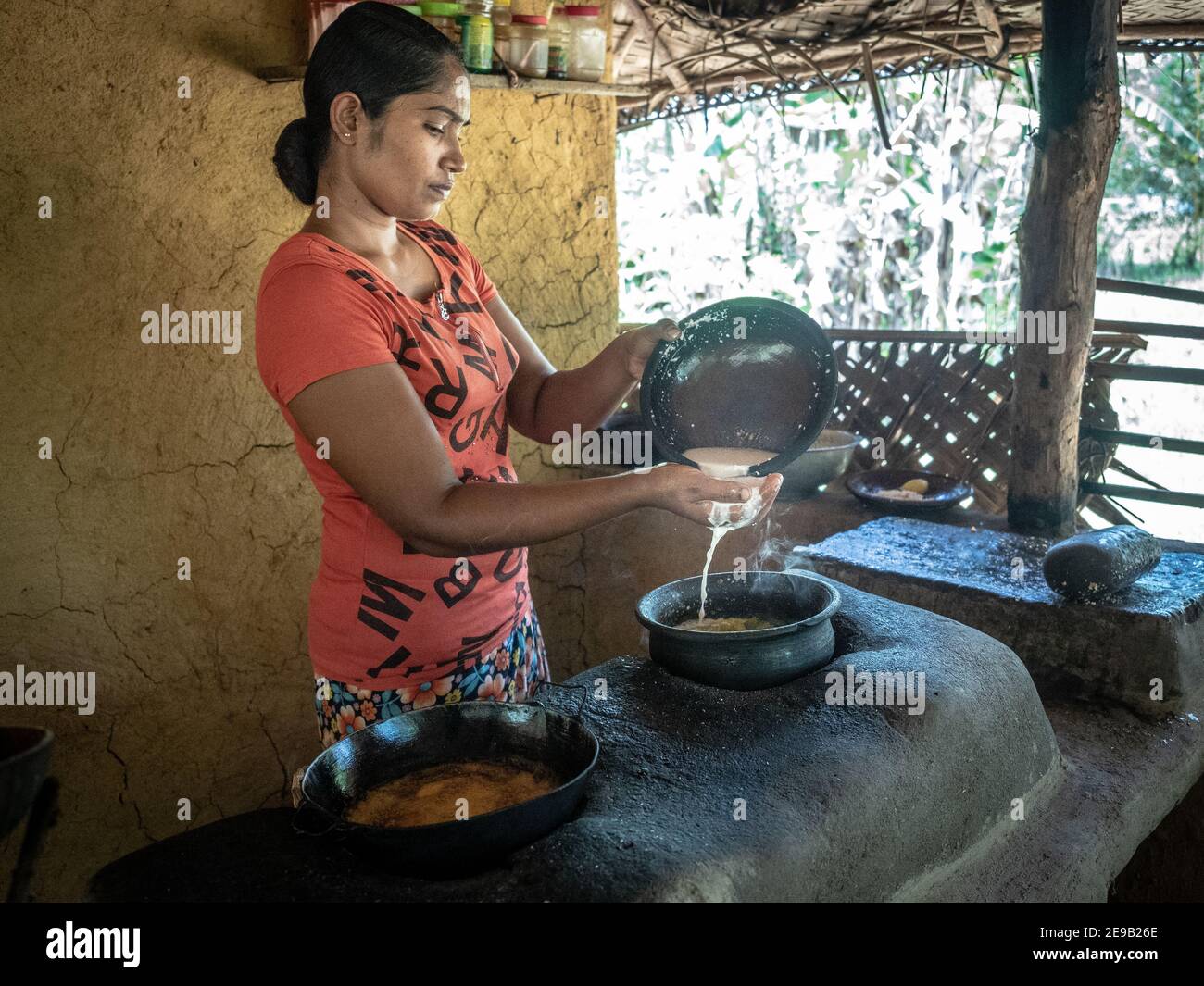 HIRIWADUNNA, SRI LANKA March 10, 2019 Young south Asian woman