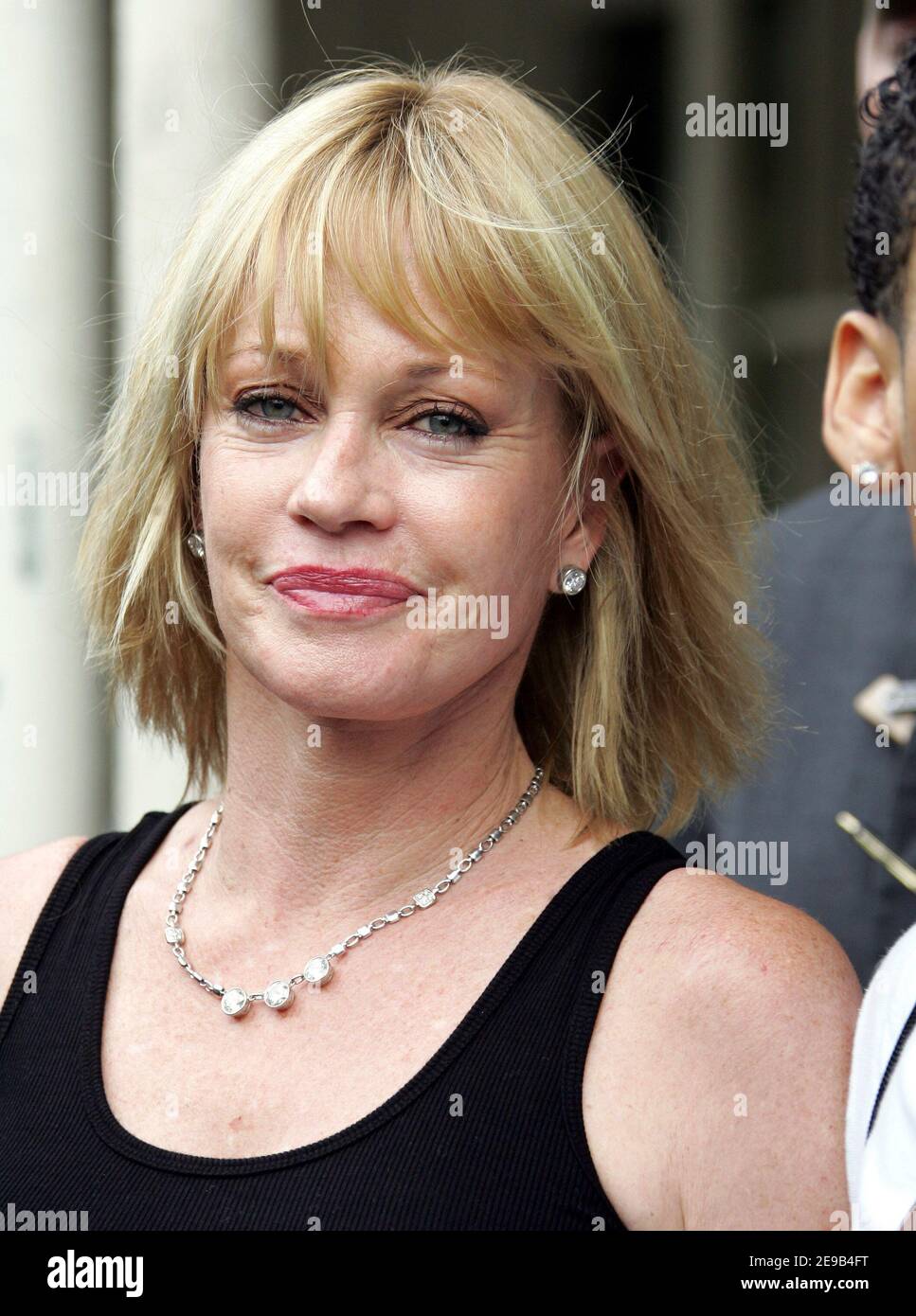 U.S actress Melanie Griffith leaves the Hotel 'Ritz Carlton' on Central Park South in New York City, New York on June 29, 2006. Photo by Cau-Guerin/ABACAPRESS.COM Stock Photo