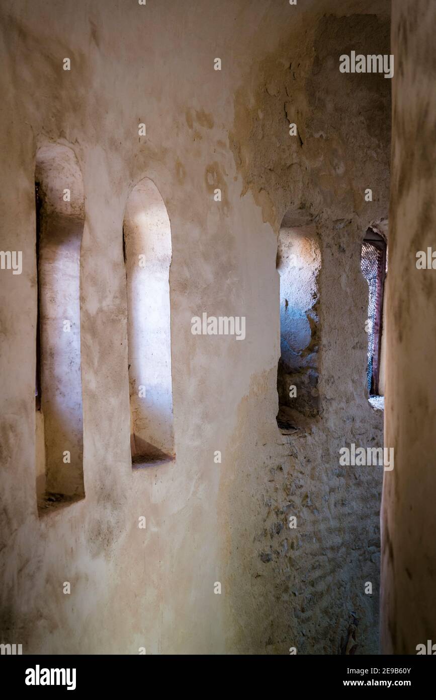 Interior of Church of St Donatus, 9th century pre-Romanesque church, Zadar, Dalmatia, Croatia Stock Photo