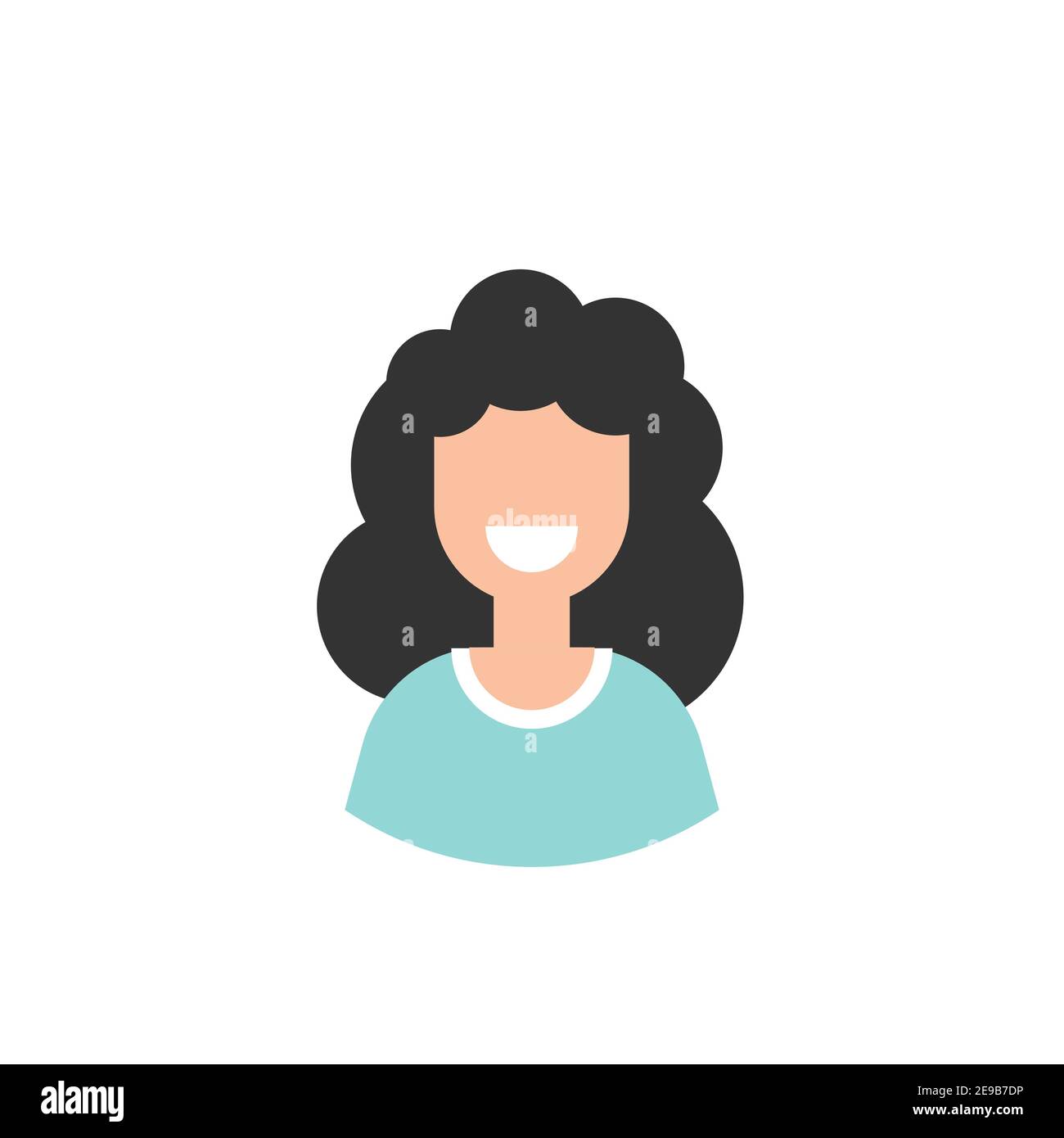 girl with smile avatar cute happy woman face flat icon isolated on white  person character user operator account consulting job online internet  Stock Vector Image  Art  Alamy