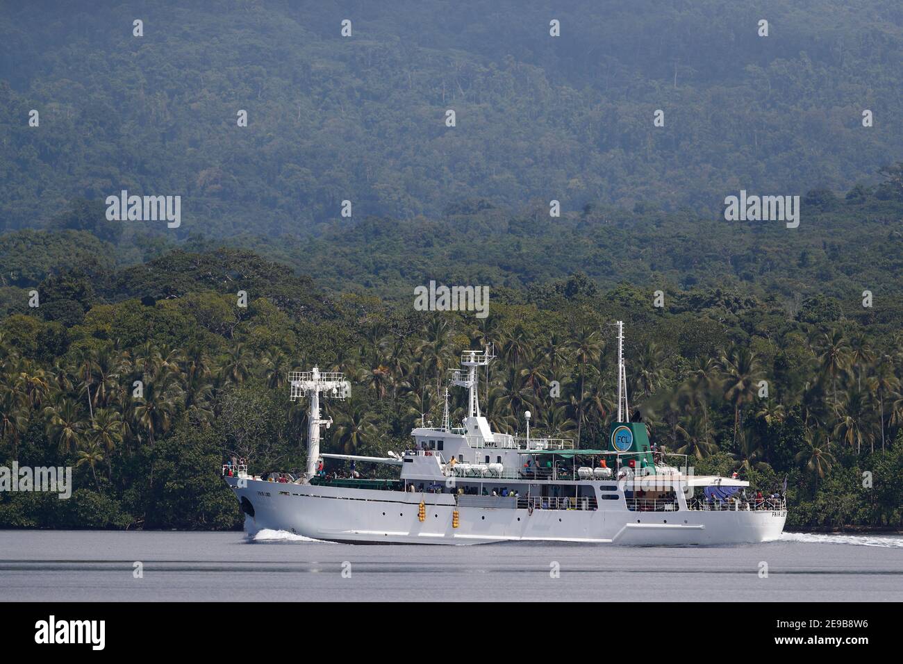 MV 'Fair Lady', Honiara to Gizo Ferry, under way near New Georgia, Solomons 30th Jan 2017 Stock Photo