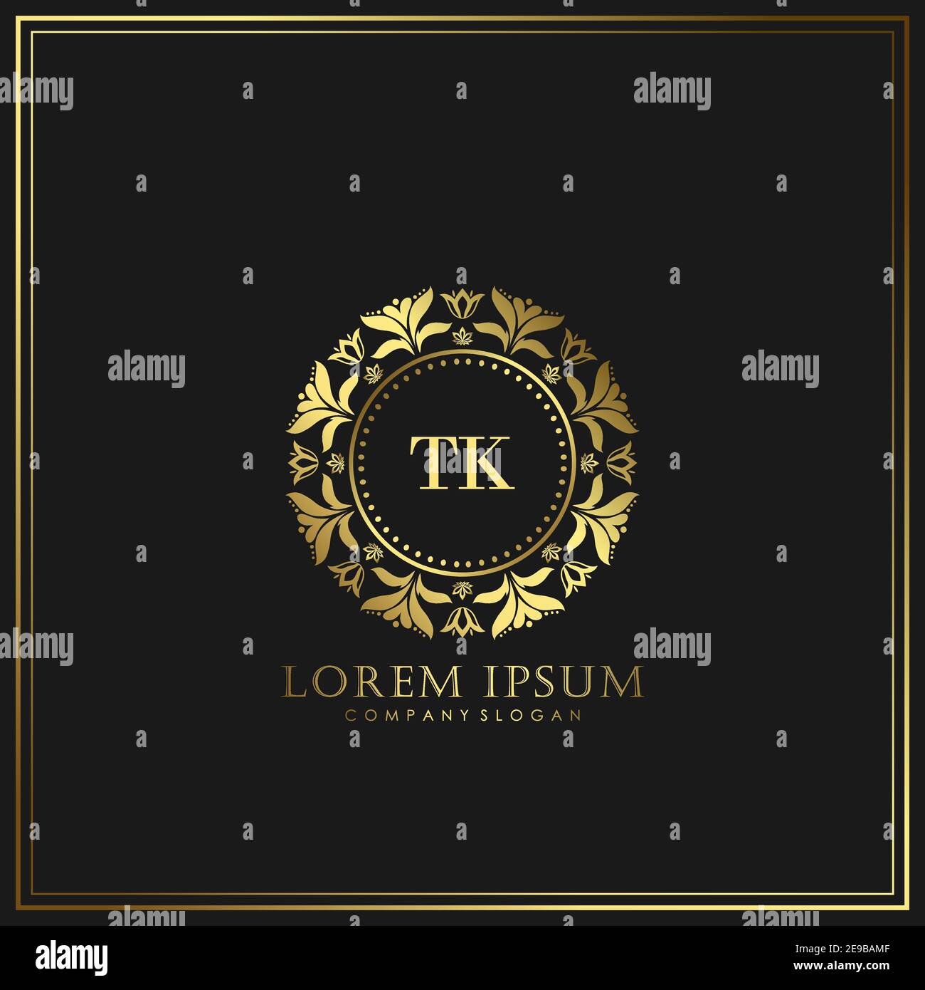 TK Initial Letter Luxury Logo template in vector for Restaurant ...