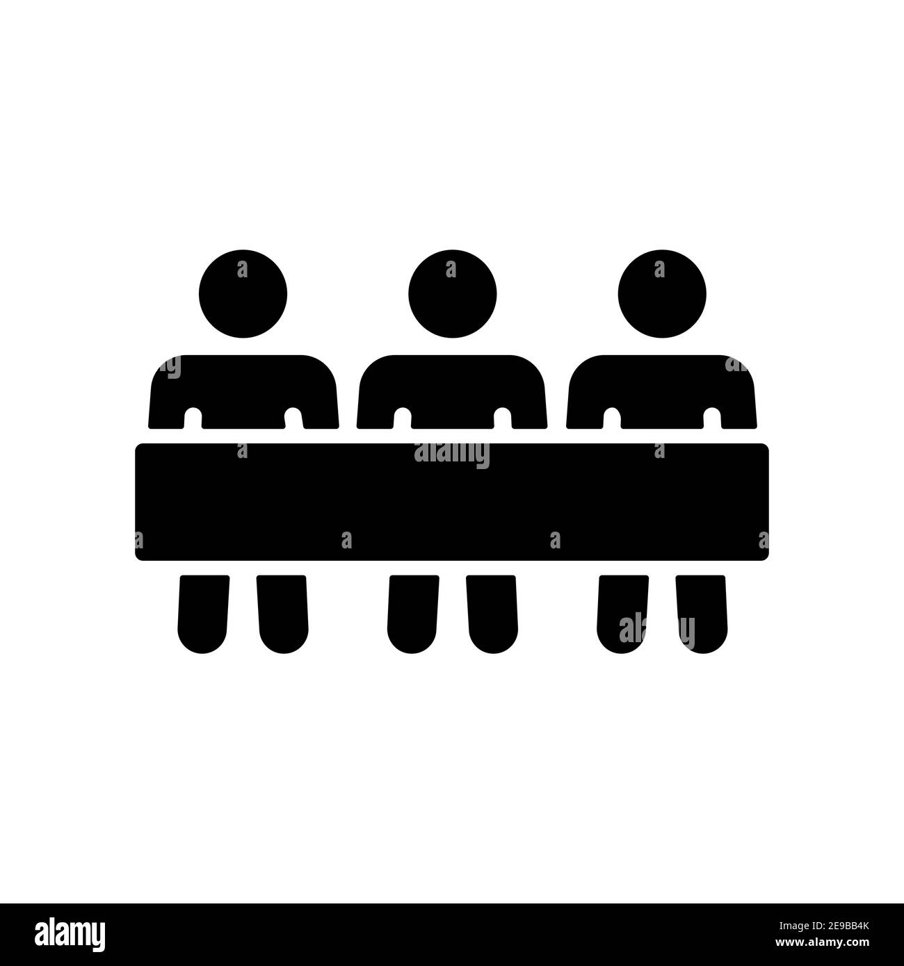 Group of protesting people with big placard vector glyph icon ...