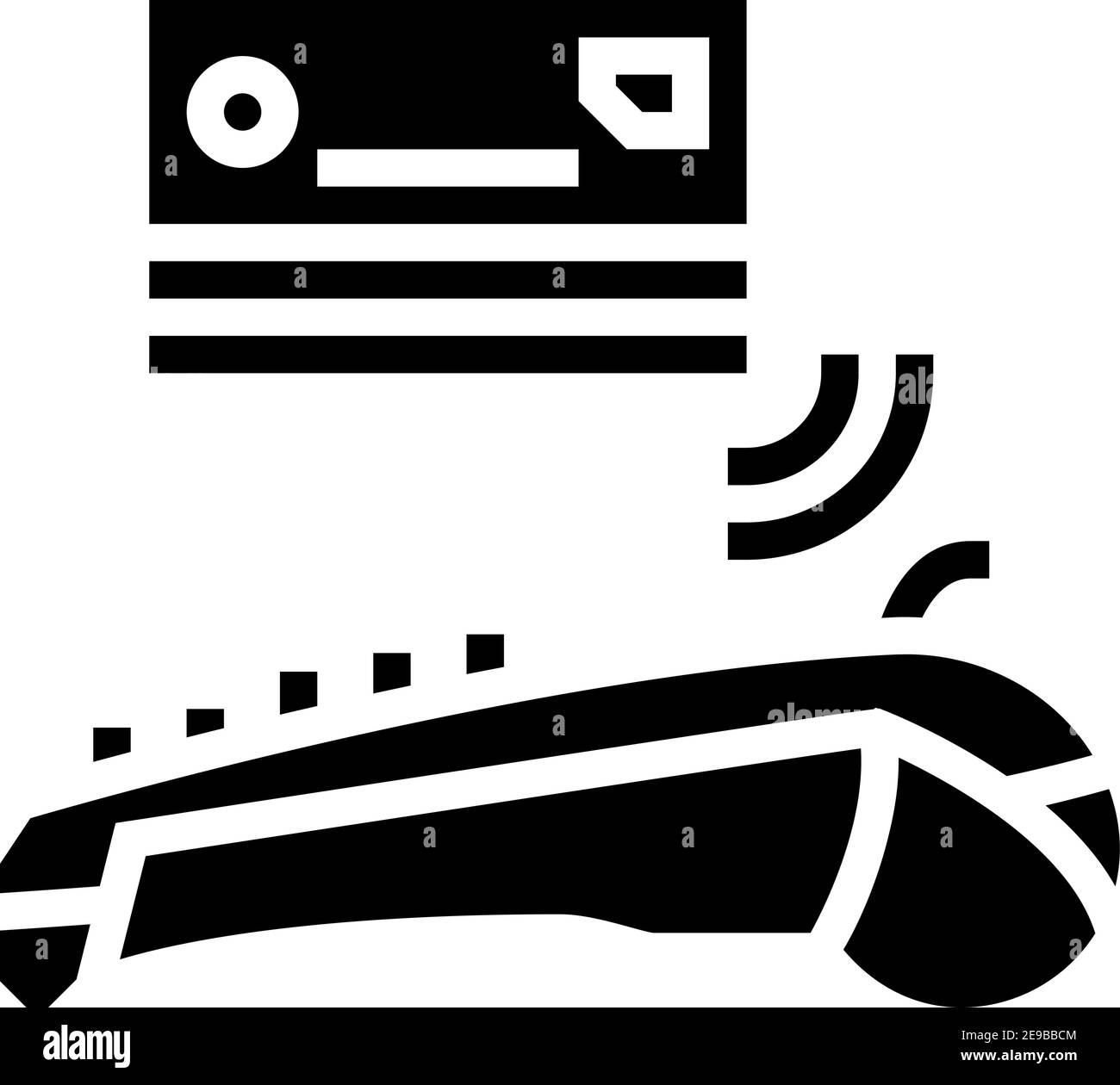card contactless payment pos terminal glyph icon vector illustration ...