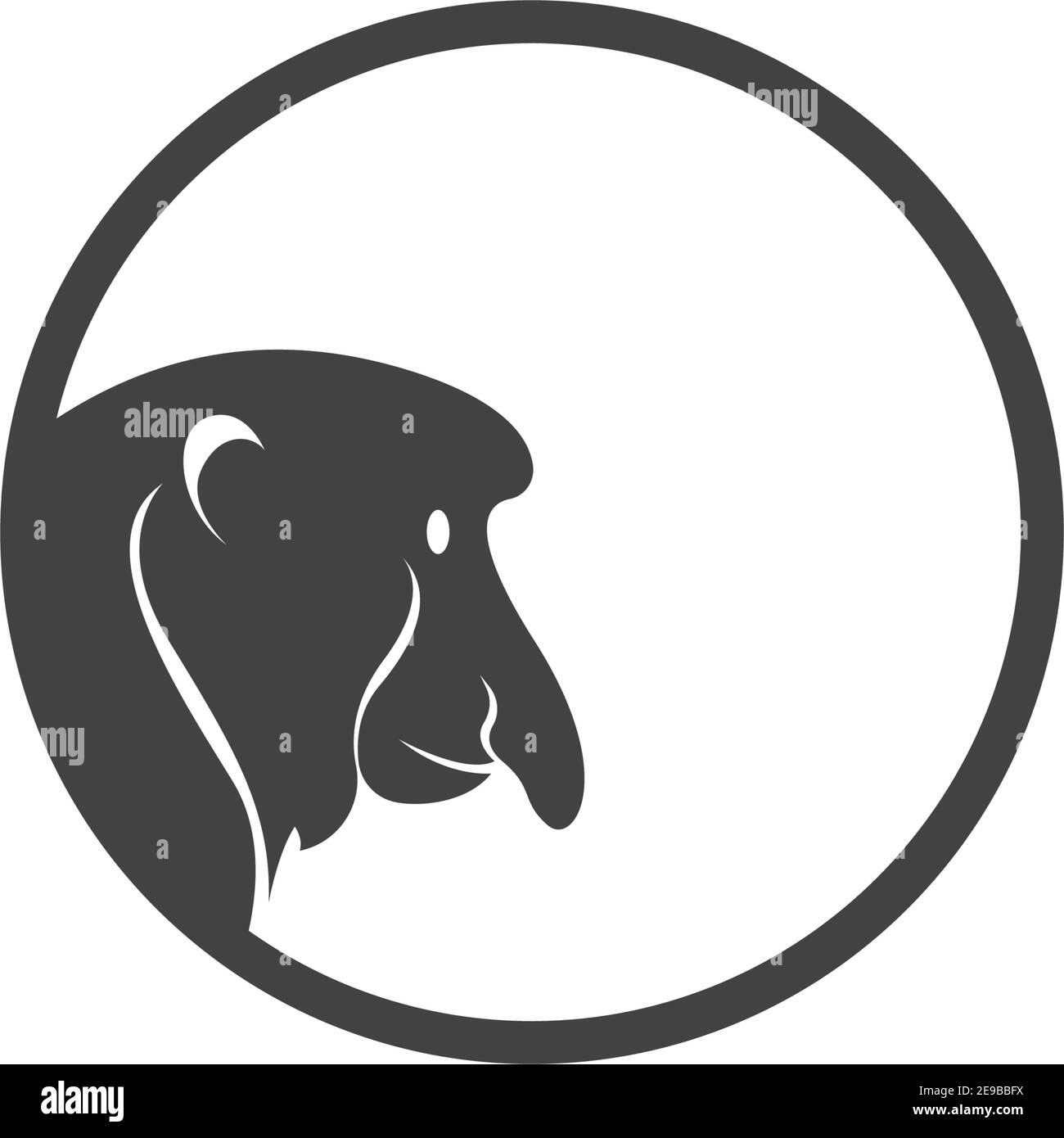 Monkey logo icon illustration vector flat design template Stock Vector ...