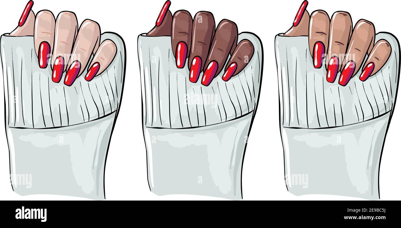 Cut nail on leg wrong and right, health pedicure. Circle and straight cutting  nail. Prevention of ingrown nails. Vector illustration 4924401 Vector Art  at Vecteezy