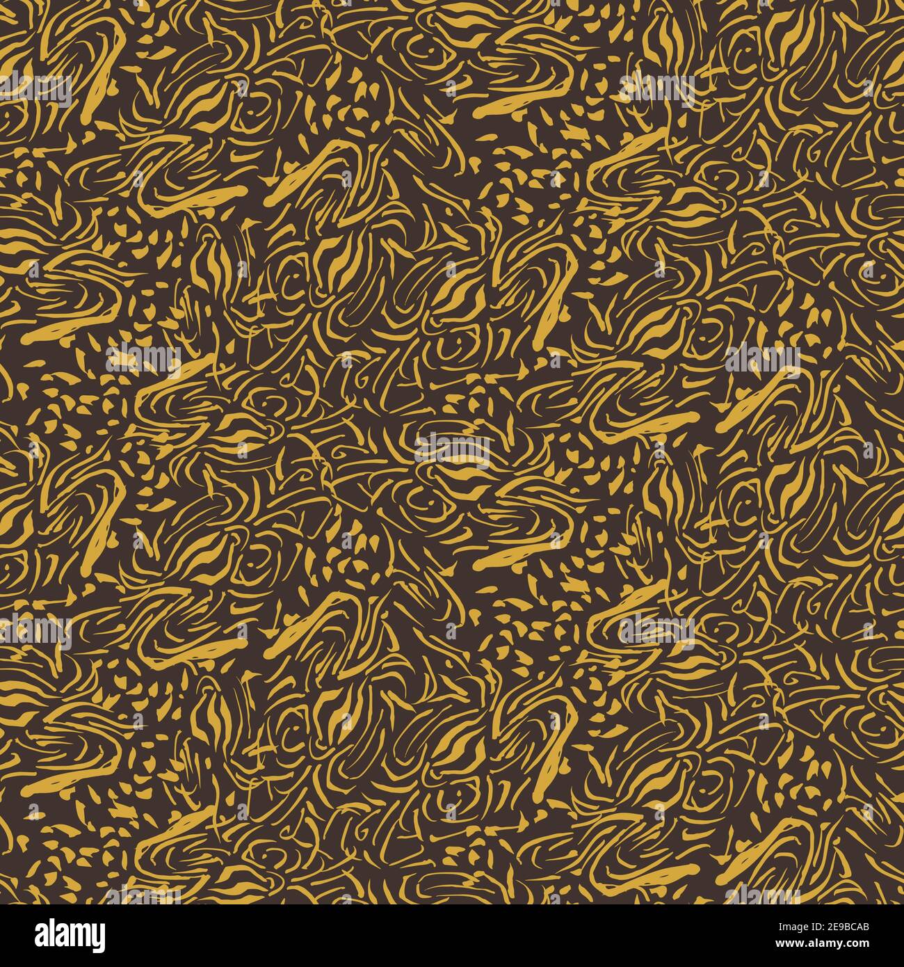 seamless vector pattern in yellow and brown Stock Vector Image & Art ...