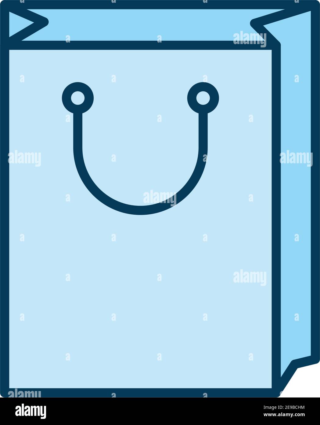 blue packing bag in a white background Stock Vector Image & Art Alamy