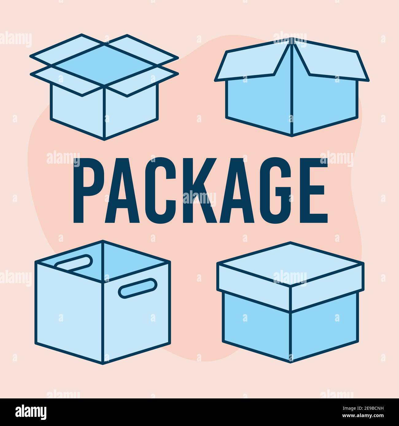 lyrics of package and set of boxes icons Stock Vector Image & Art Alamy