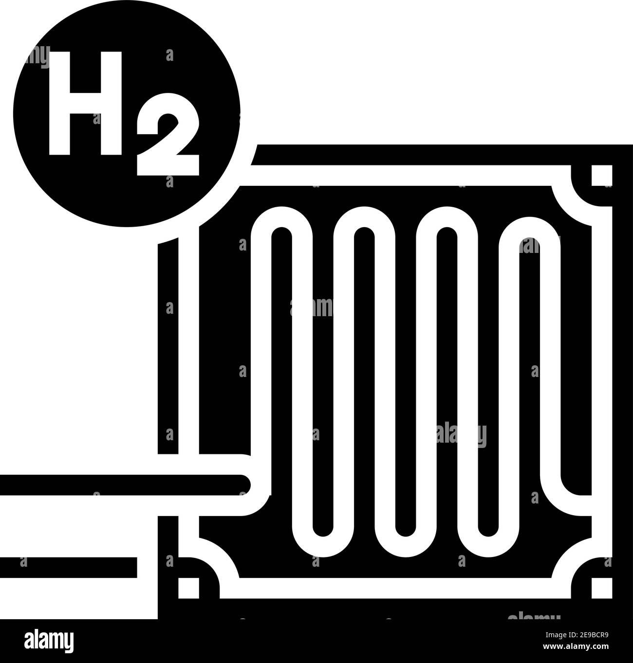 fuel cells hydrogen glyph icon vector illustration Stock Vector Image & Art Alamy