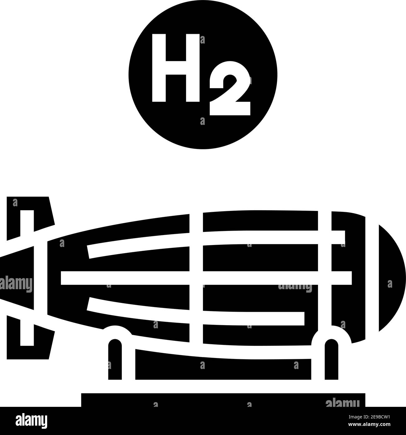 bomb hydrogen glyph icon vector illustration Stock Vector Image & Art ...