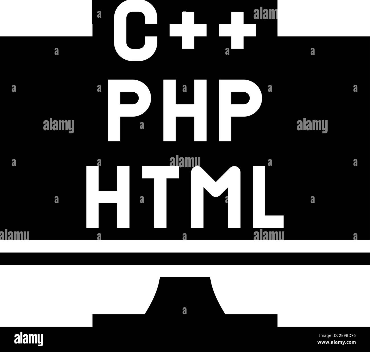 Programming languages Black and White Stock Photos & Images - Alamy