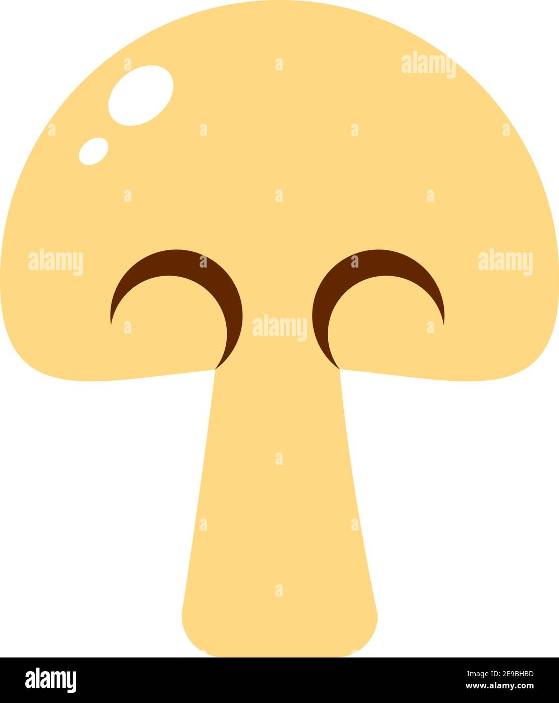 mushroom slice icon over white background, colorful design, vector