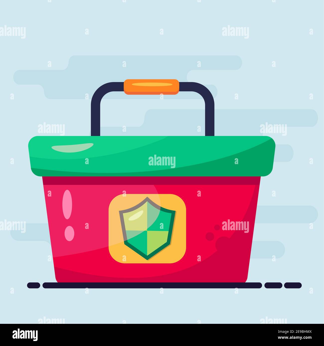first aid kit vector illustration in flat style Stock Vector