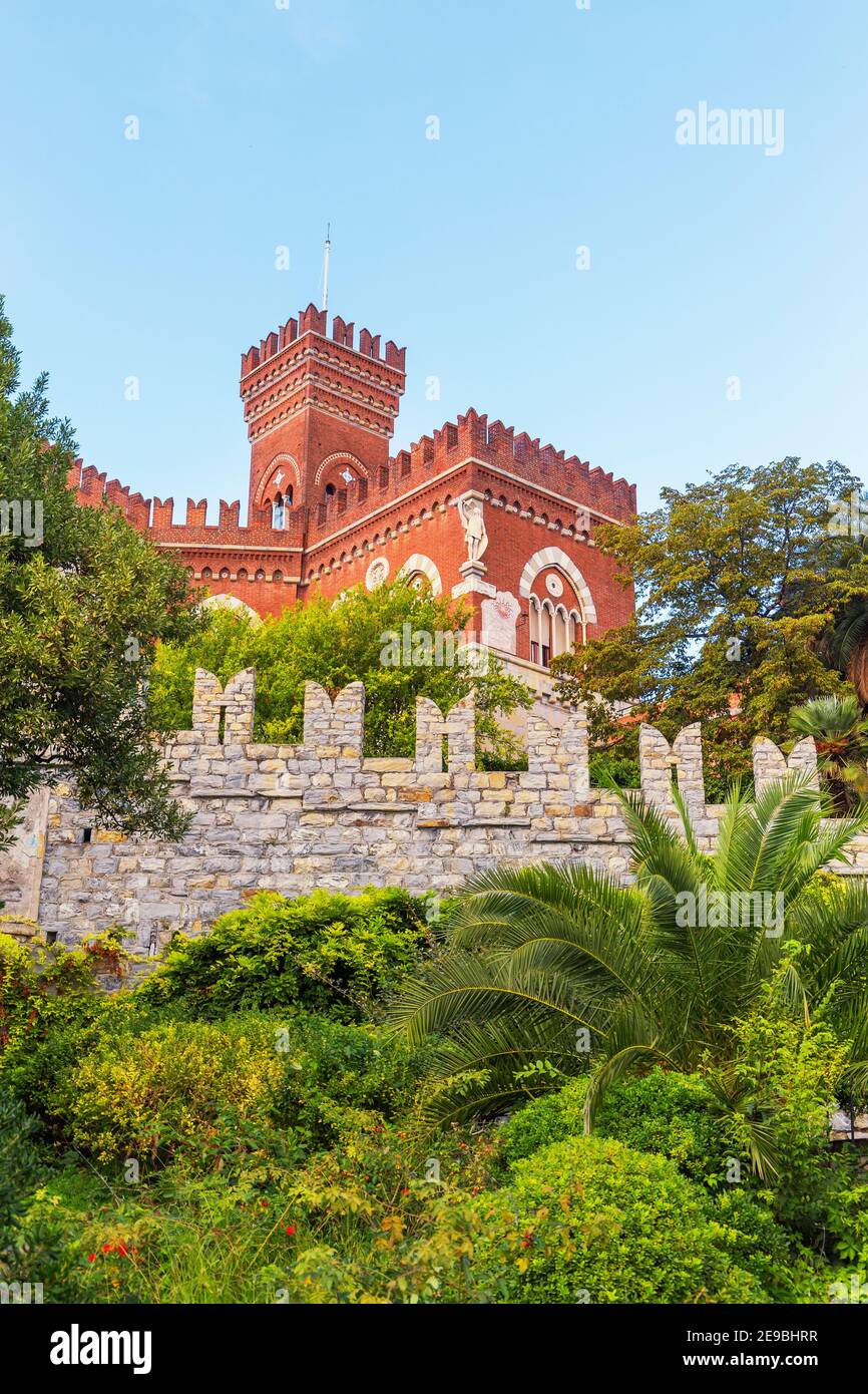 Genoa Castle Dalbertis castle hi-res stock photography and images - Alamy