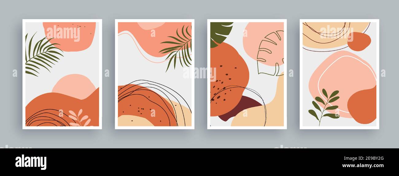 Abstract art painting with pastel colors background. Minimalist ...