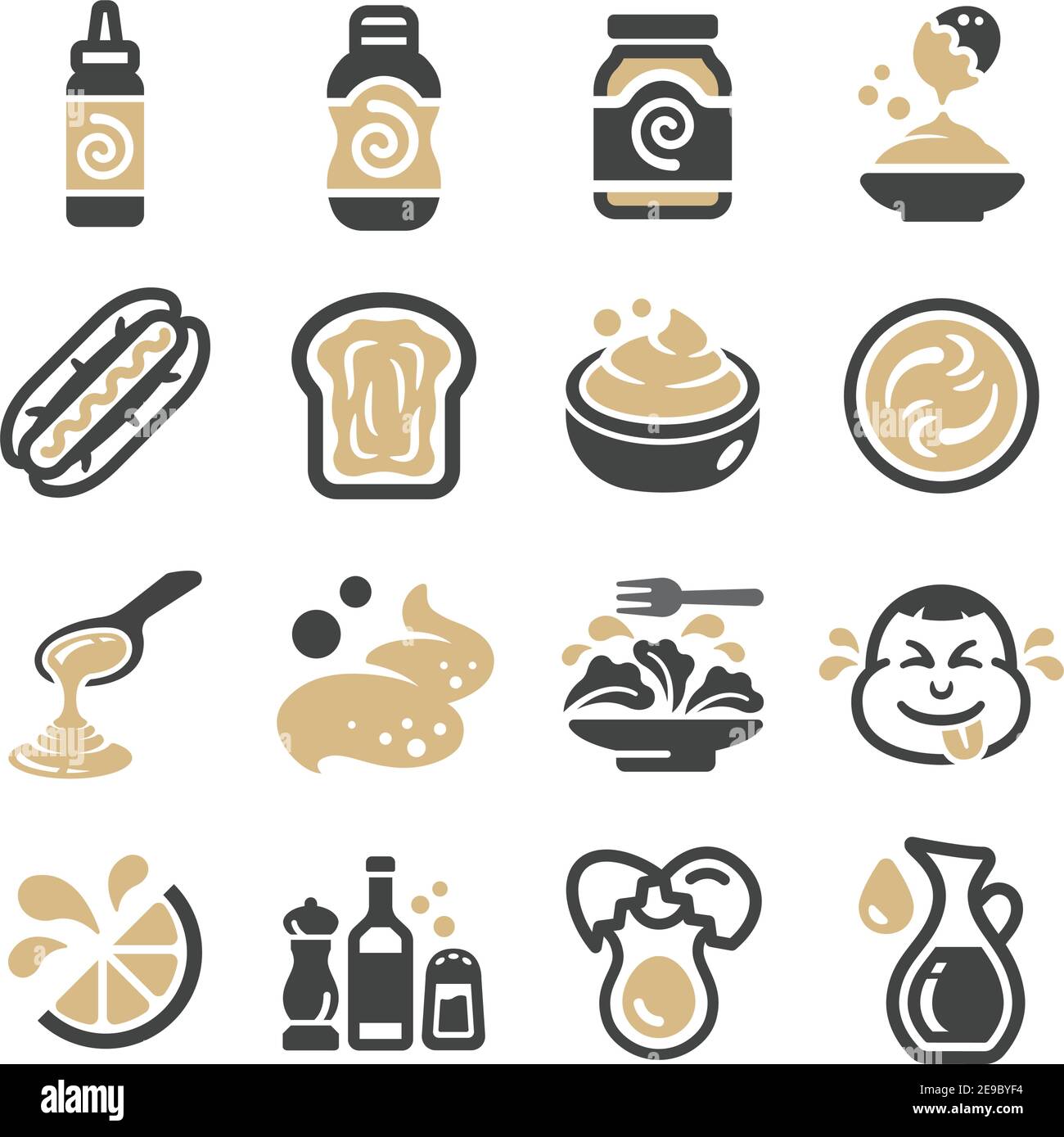 mayonnaise icon set,vector and illustration Stock Vector Image & Art ...