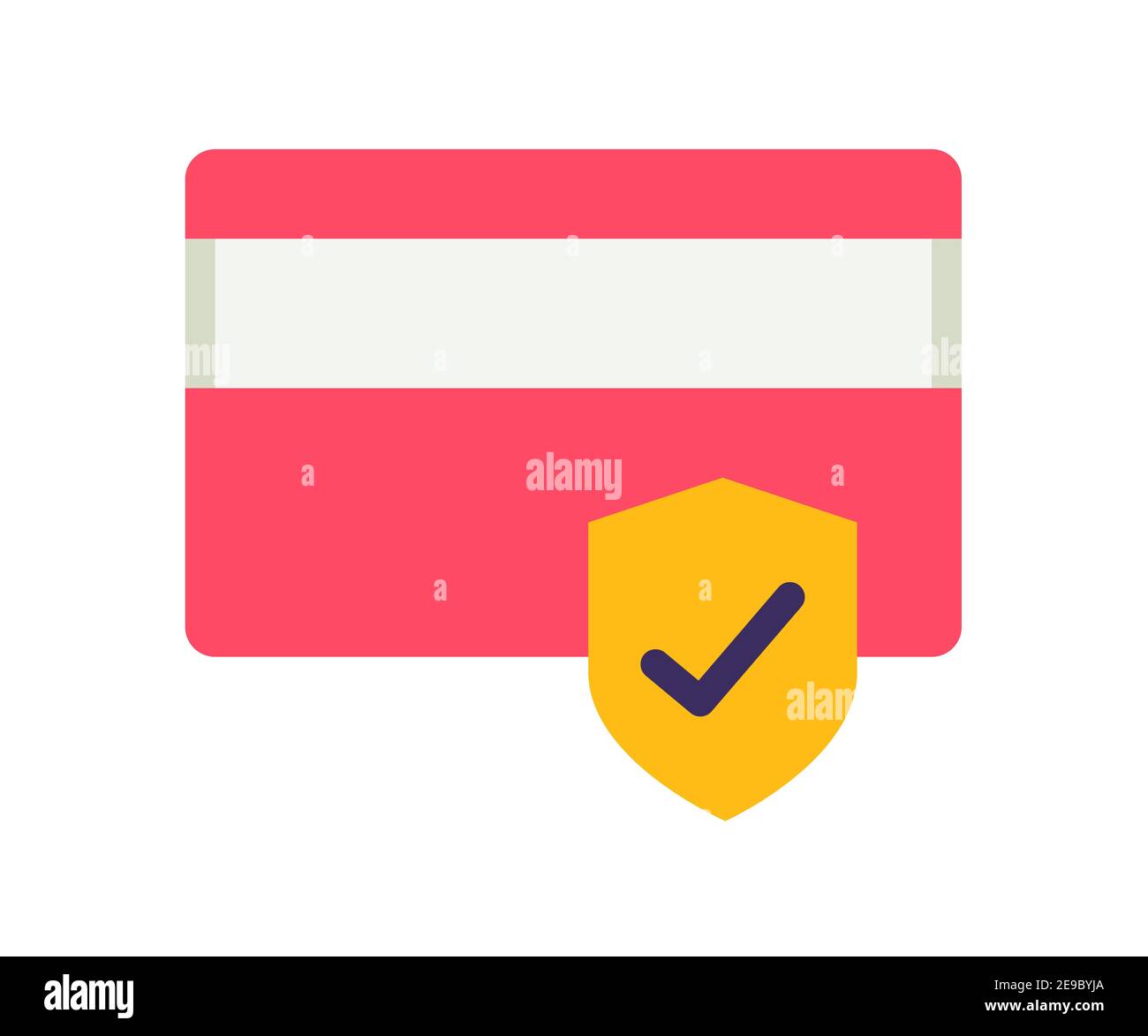 Secure transactions icon flat hi-res stock photography and images - Alamy
