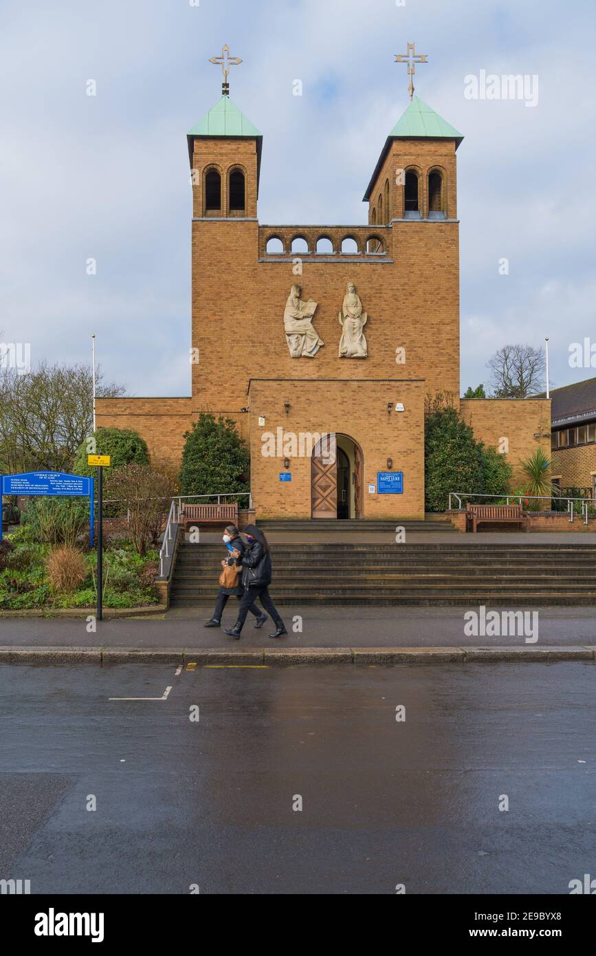 Catholic church of St. Luke situated in Love Lane, Pinner, Middlesex