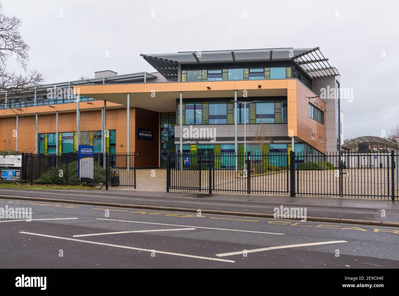 Northwood School, a coeducational secondary school and sixth form situated in Northwood, London Borough of Hillingdon, England, UK Stock Photo
