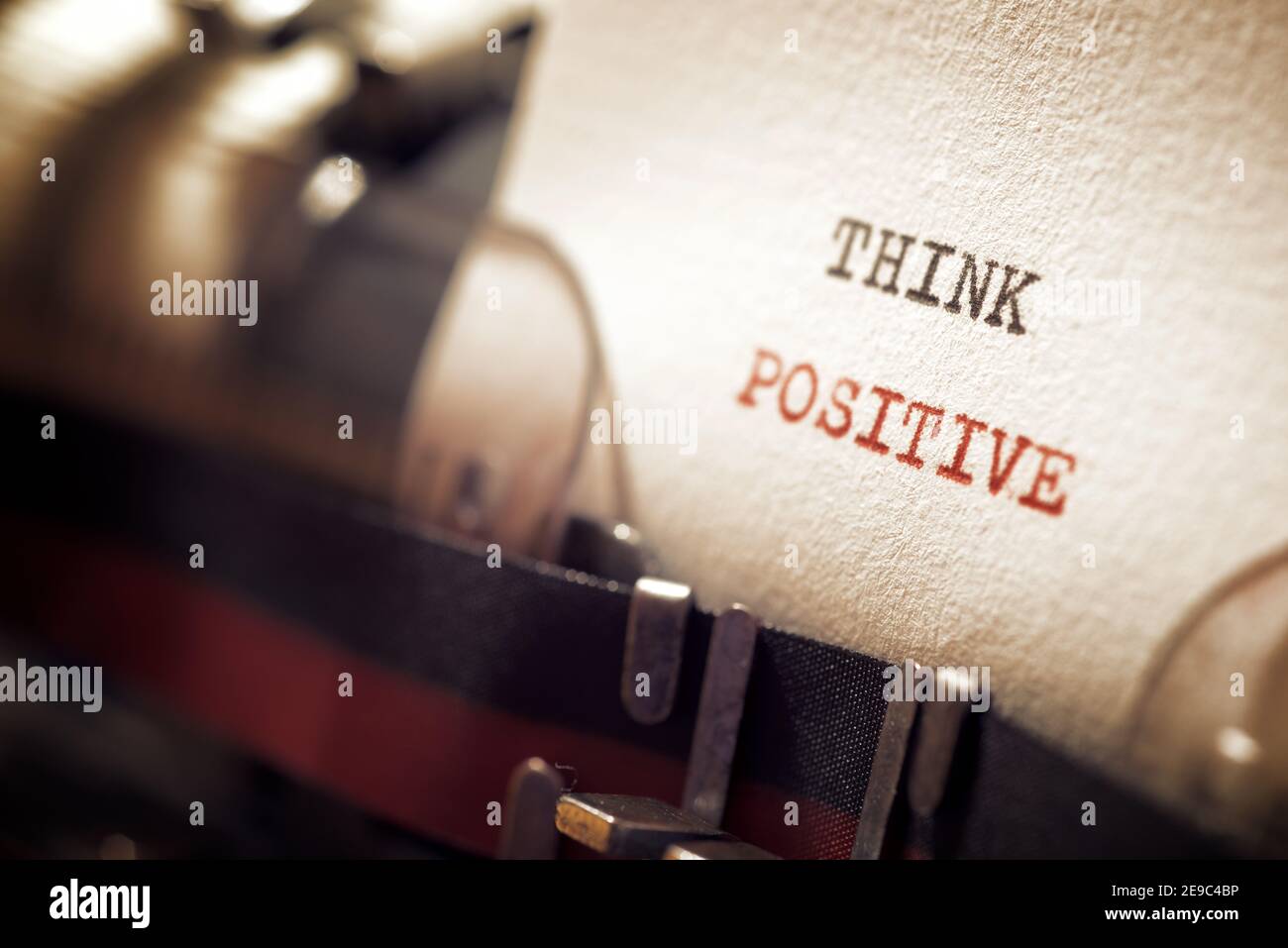 Think positive motivational writing hi-res stock photography and images ...