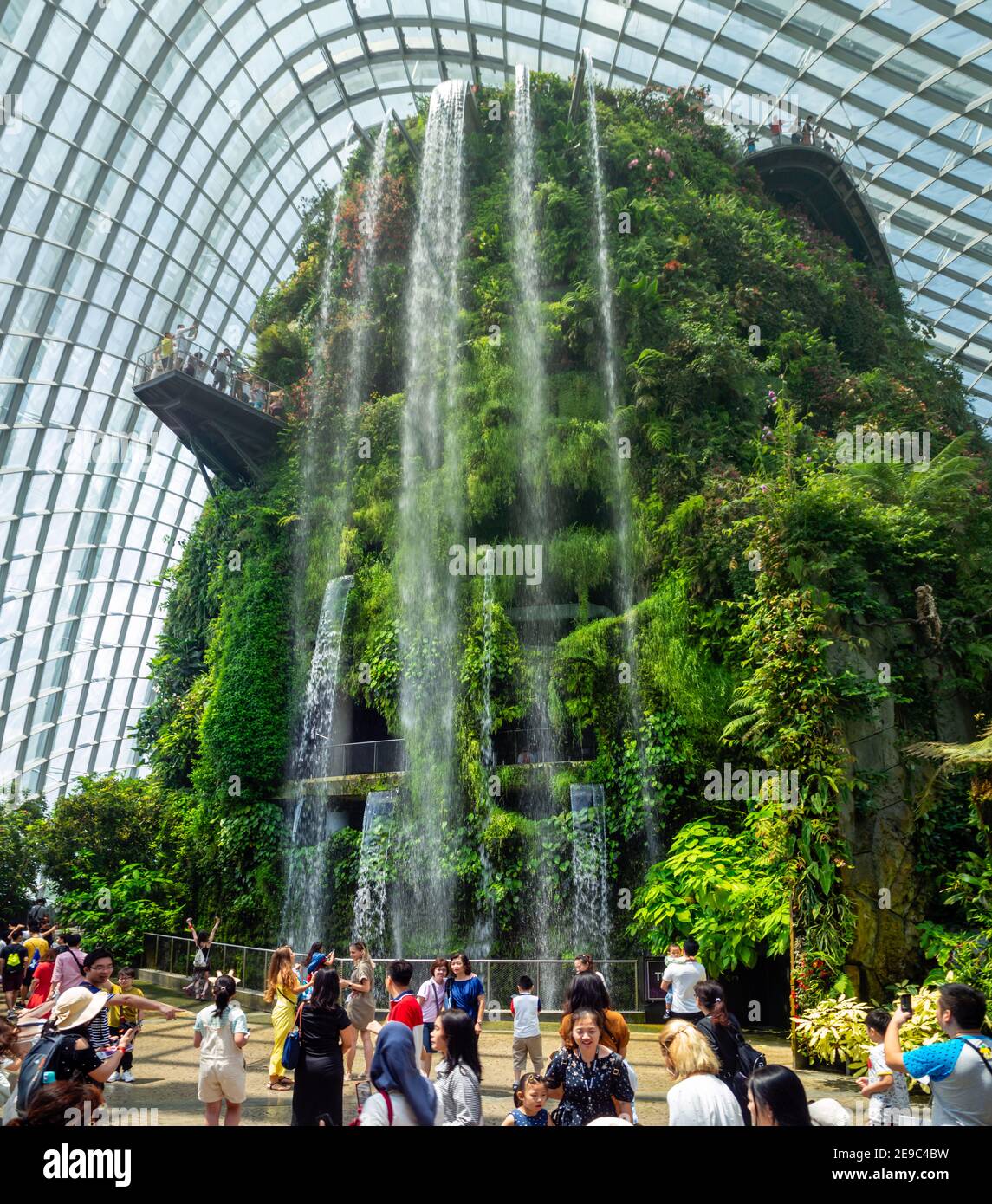 Gardens by the Bay urban nature park in Singapore Marina Bay Stock Photo