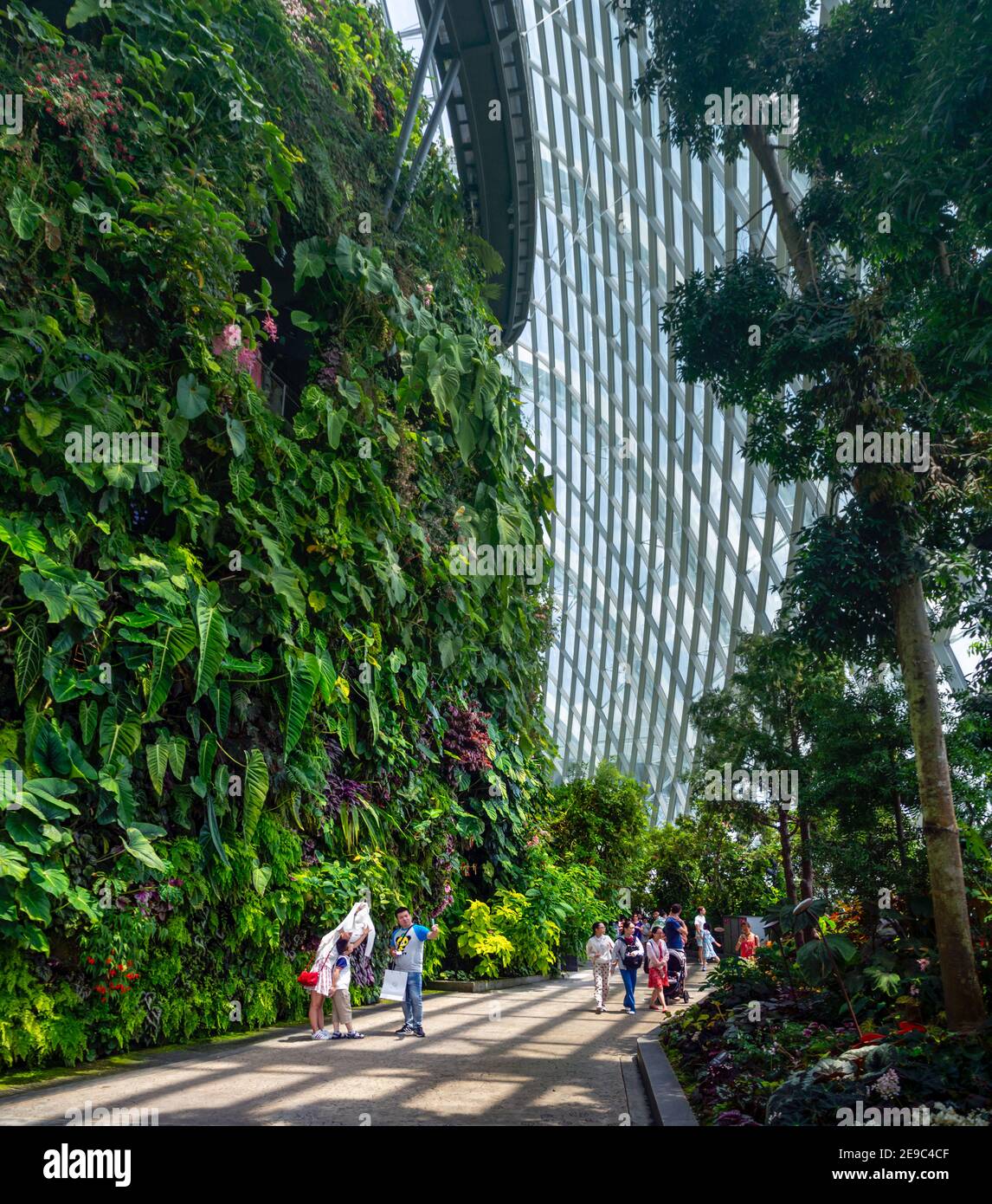 Gardens by the Bay urban nature park in Singapore Marina Bay Stock Photo