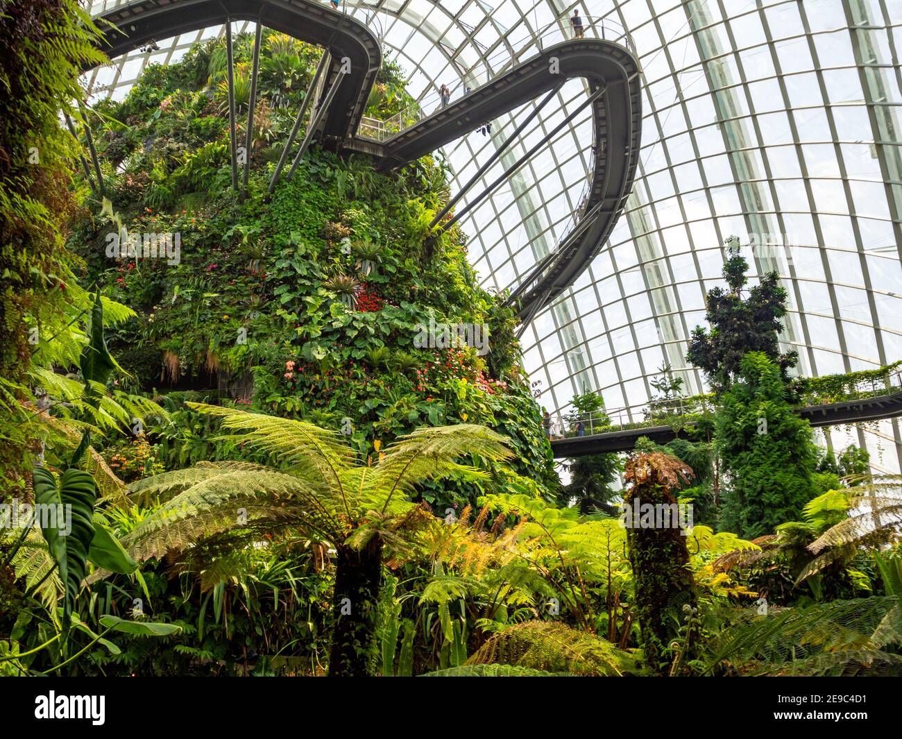 Gardens by the Bay urban nature park in Singapore Marina Bay Stock Photo