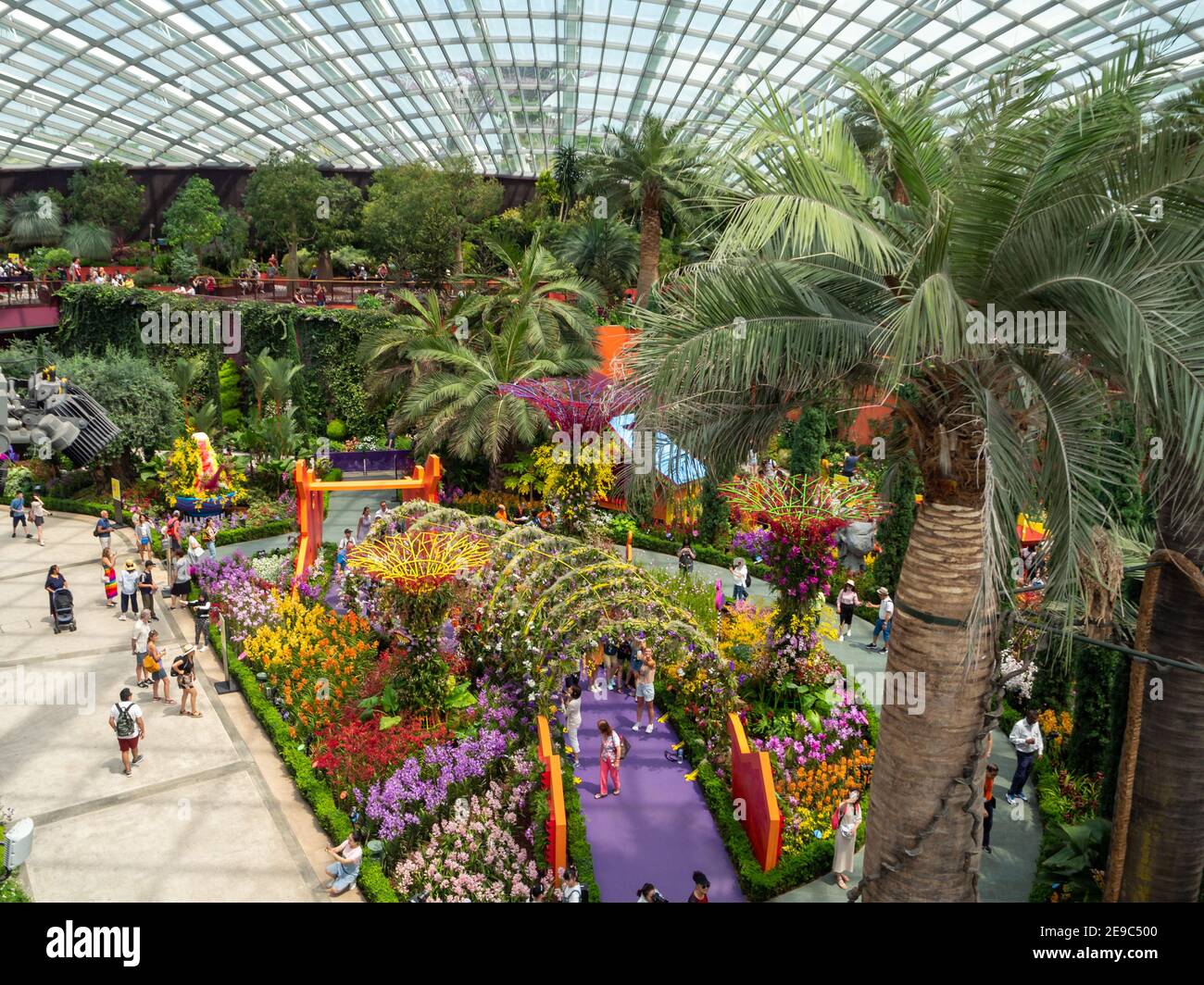 Gardens by the Bay urban nature park in Singapore Marina Bay Stock Photo