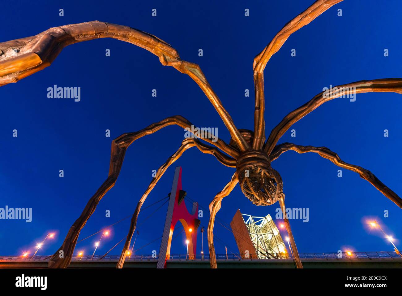 Sculpture ""Mama"" in the Guggenheim Museum in Bilbao, Bizkaia, Basque Country, Spain, Europe. Stock Photo
