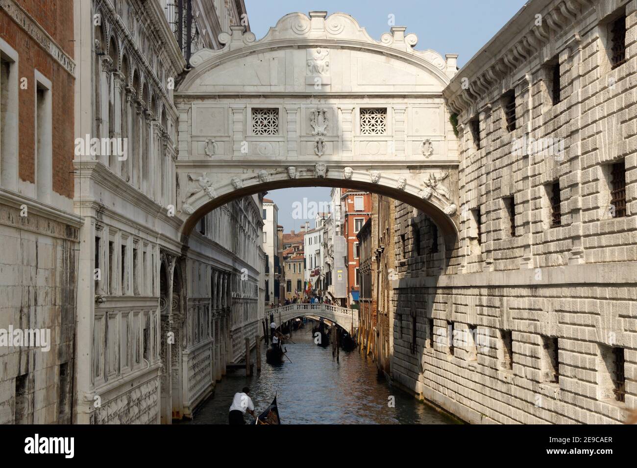 Venice (Italy). Bridge of Sighs in the city of Venice. Stock Photo