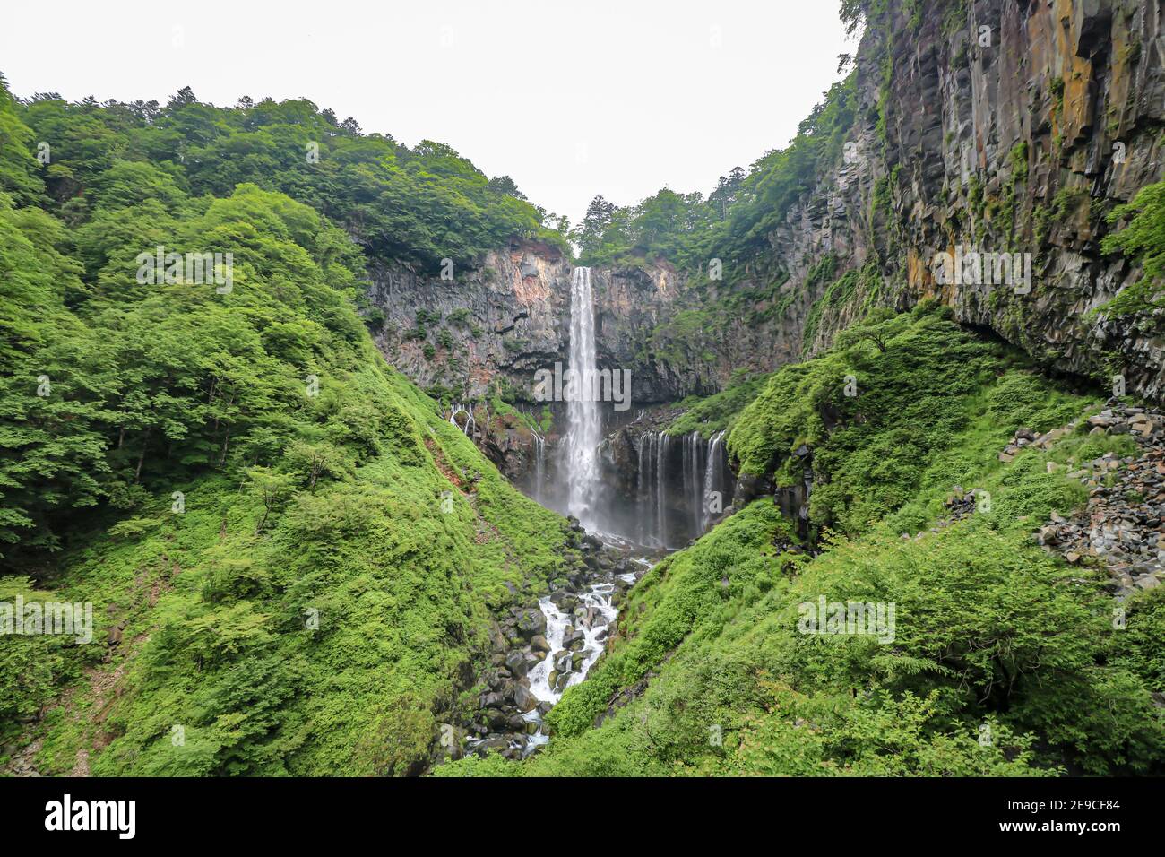 Kegon Falls in July (Summer) - Nikko, Tochigi, Japan Stock Photo