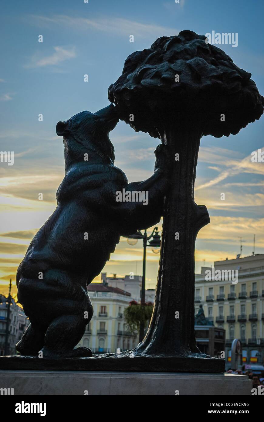The Statue of the Bear and the Strawberry Tree, Madrid, Spain Stock Photo