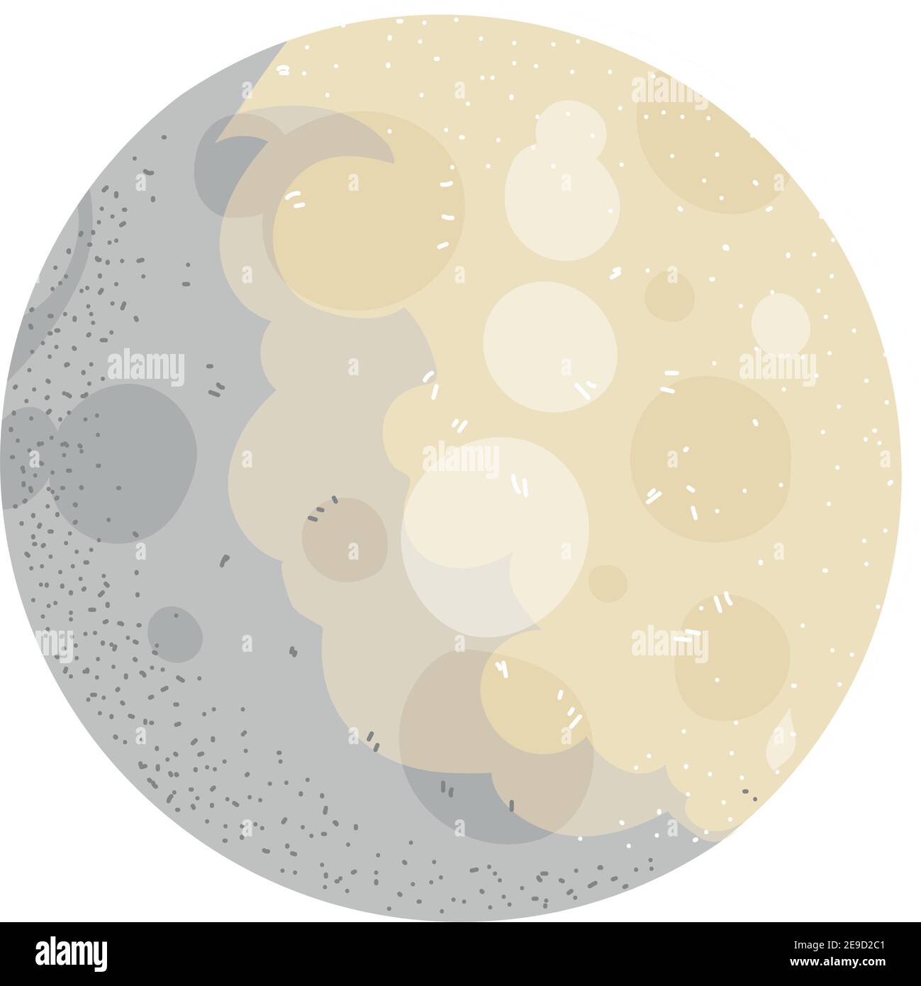 space moon galaxy system solar icon vector vector illustration Stock ...