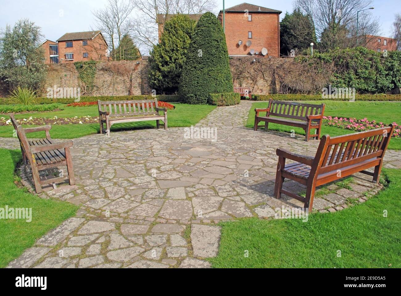 The Walled Garden in Gladstone Park, Dollis Hill, London Stock Photo